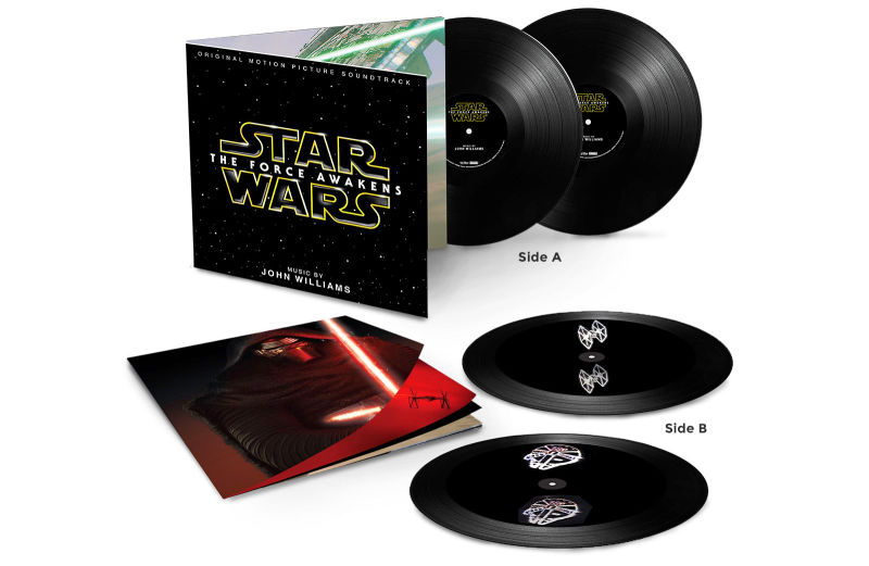 Illustration for article titled La banda sonora de The Force Awakens en vinilo muestra hologramas al reproducirse